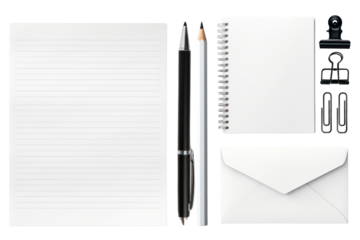 Stationery png cut out set