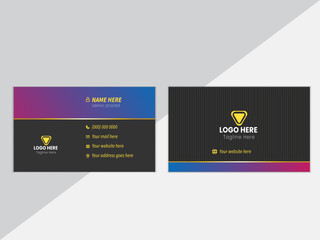 Modern unique professional business card design