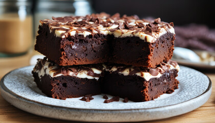  Chocolate cake close-up