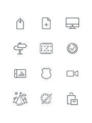 Set of icons for web, set of icons for web design, vector illustration