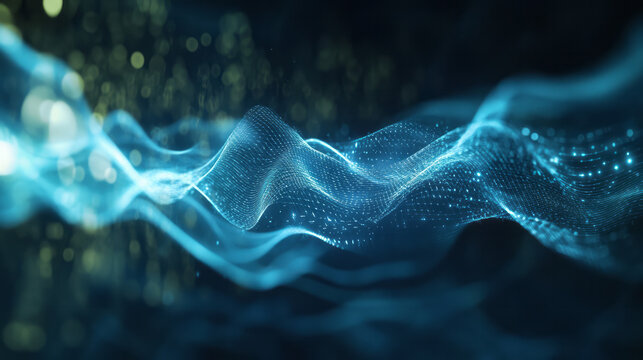 A stylized representation of the Heisenberg Uncertainty Principle,