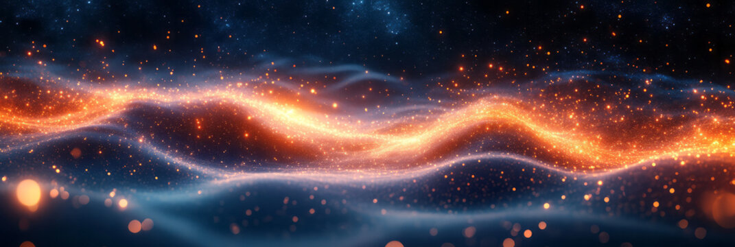 A visualization of a quantum field, with particles popping in and out of existence in a sea of vibrating energy waves, representing the dynamic nature of the quantum vacuum,