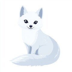 Obraz premium Cute Arctic Fox.