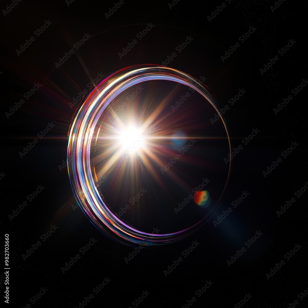 Wall mural Bright light circle