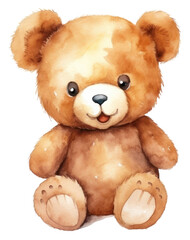 Fototapeta premium PNG Teddy bear toy plush white background representation.