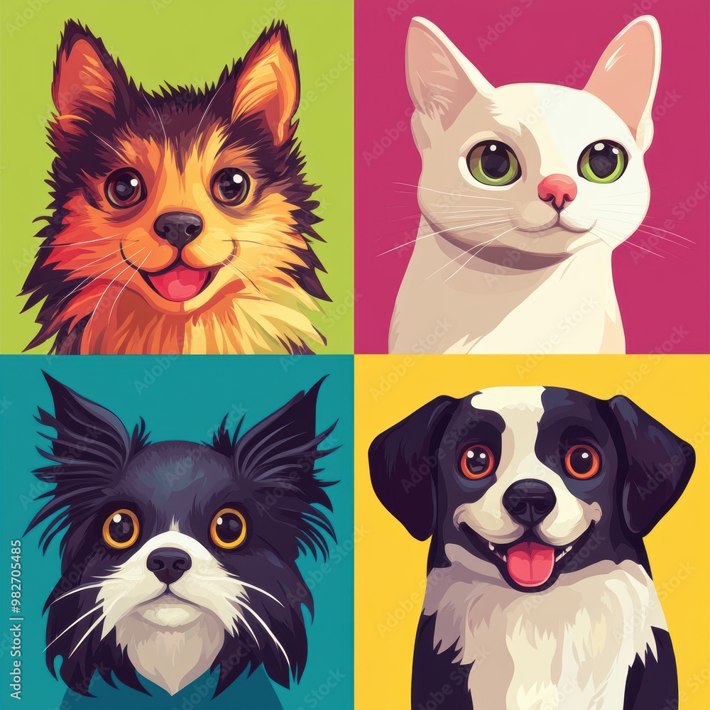 Poster Cute Pet Portraits.