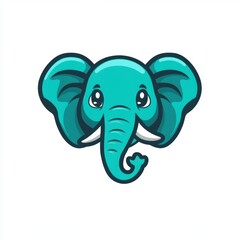 Fototapeta premium Cute Elephant Mascot.