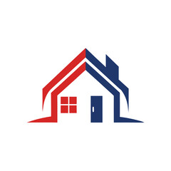 Trendy Mascot of Home Vector Logo Icon Design
