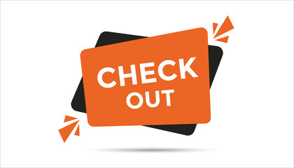 Check out button web banner templates. Vector Illustration 
