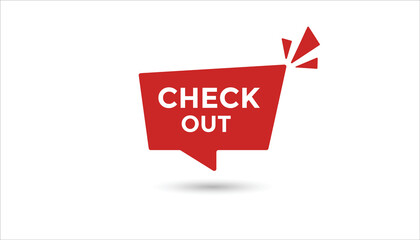Check out button web banner templates. Vector Illustration 
