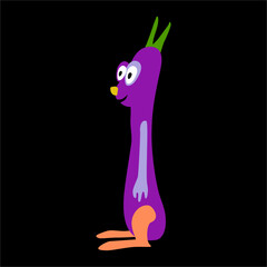 Bright colorful Meerkat with geometric pattern throughout. Fantastic cute character with a friendly smile