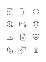 Business, finance, set of icons for web design, vector illustration