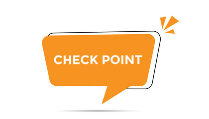 Check point button web banner templates. Vector Illustration 
