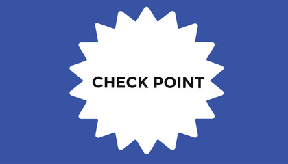 Check point button web banner templates. Vector Illustration 
