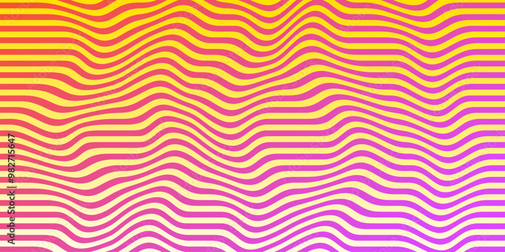Aufkleber cool y2k wavy vector pattern. trendy groovy abstract curvy striped background. geometric linear opti