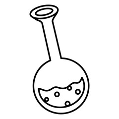 Halloween potion bottle outline