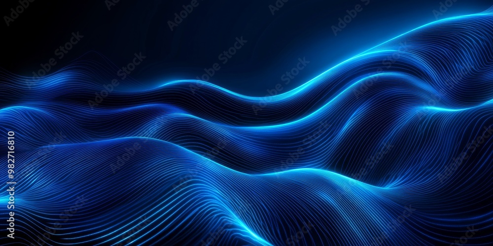 Poster digital abstract background, used for technological processes, neural networks, digital data storage