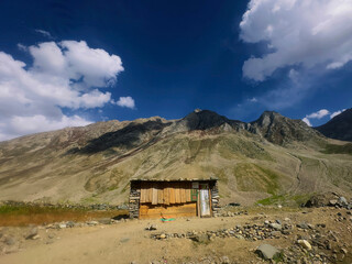 Hut in the mountains and hills of Khyber Pakhtunkhwa, Pakistan
