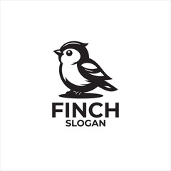 Fototapeta premium Finch bird logo design illustration