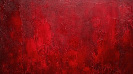 A bold minimalist red canvas with a solid, textured surface, offering a modern and powerful visual statement.