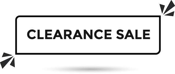 Clearance sale web banner templates. Vector Illustration 
