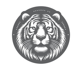 tiger Silhouette vector art illustration
