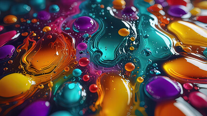 liquid stained glass texture, abstract creative background