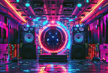 electronic dance music background