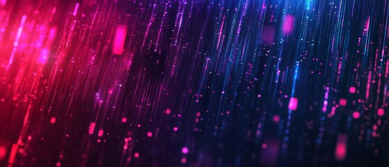 Dark red purple blue color Light Abstract pixels Technology background. Neural network