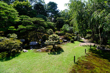 旧竹林院の庭園の風景