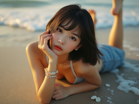 girl on the beach