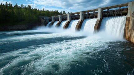 electric turbines -  clean energy