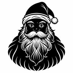 Santa SVG Santa Face Svg Vintage santa Svg Santa Claus svg Christmas Svg Holiday Svg Santa Silhouette Instabt Download