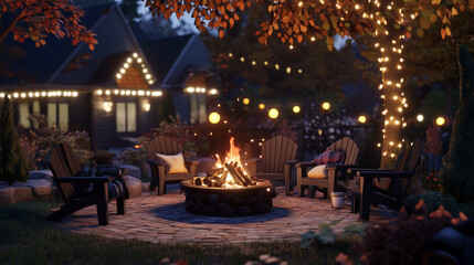 Themed Autumn Party Setup