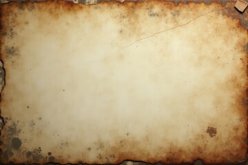 A Close-Up of Aged, Burned Paper with a Crack