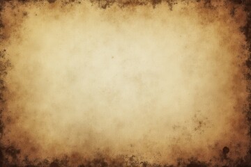 Fototapeta premium Vintage Paper Texture with Dark Brown Edges