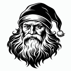 Santa SVG Santa Face Svg Vintage santa Svg Santa Claus svg Christmas Svg Holiday Svg Santa Silhouette Instabt Download