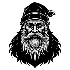 Obraz premium Santa SVG Santa Face Svg Vintage santa Svg Santa Claus svg Christmas Svg Holiday Svg Santa Silhouette Instabt Download