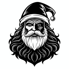 Santa SVG Santa Face Svg Vintage santa Svg Santa Claus svg Christmas Svg Holiday Svg Santa Silhouette Instabt Download