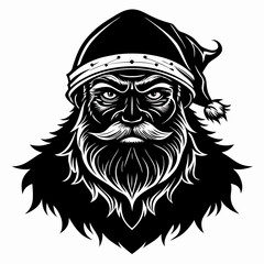 Obraz premium Santa SVG Santa Face Svg Vintage santa Svg Santa Claus svg Christmas Svg Holiday Svg Santa Silhouette Instabt Download