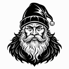 Santa SVG Santa Face Svg Vintage santa Svg Santa Claus svg Christmas Svg Holiday Svg Santa Silhouette Instabt Download