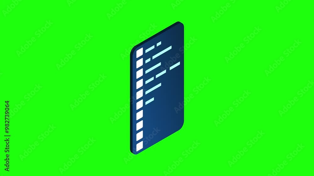 Poster isometric coding screen animation. coding programming technology. programming concept. technology an