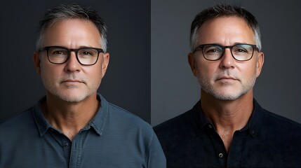 Before-and-after testimonial from a satisfied patient, showing thinning hair pre-treatment and restored, natural-looking hair post-treatment success