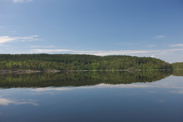 Russia Karelia Valaam Island on a sunny summer day