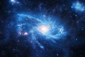 supernova with galaxies and stars