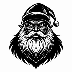 Santa SVG Santa Face Svg Vintage santa Svg Santa Claus svg Christmas Svg Holiday Svg Santa Silhouette Instabt Download