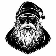 Santa SVG Santa Face Svg Vintage santa Svg Santa Claus svg Christmas Svg Holiday Svg Santa Silhouette Instabt Download