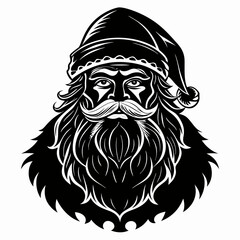 Santa SVG Santa Face Svg Vintage santa Svg Santa Claus svg Christmas Svg Holiday Svg Santa Silhouette Instabt Download