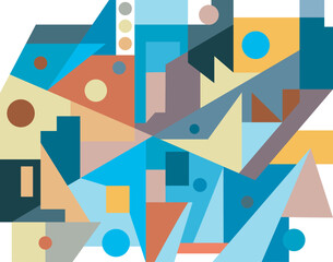 Naklejka premium colorful abstract art for wall decoration 