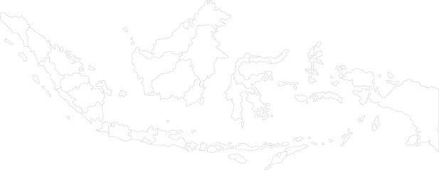 Obraz premium Indonesia Map outlie